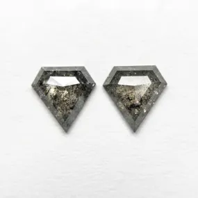 0.92cttw 2pc 6.13x5.95x1.67mm 6.19x5.97x1.78mm Shield Rosecut Matching Pair 20951-33