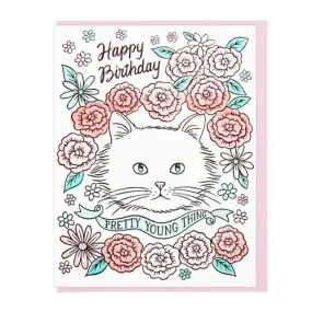 Happy Birthday Pretty Young Thing Card